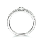 Ring Zirkonia Silber rhodiniert