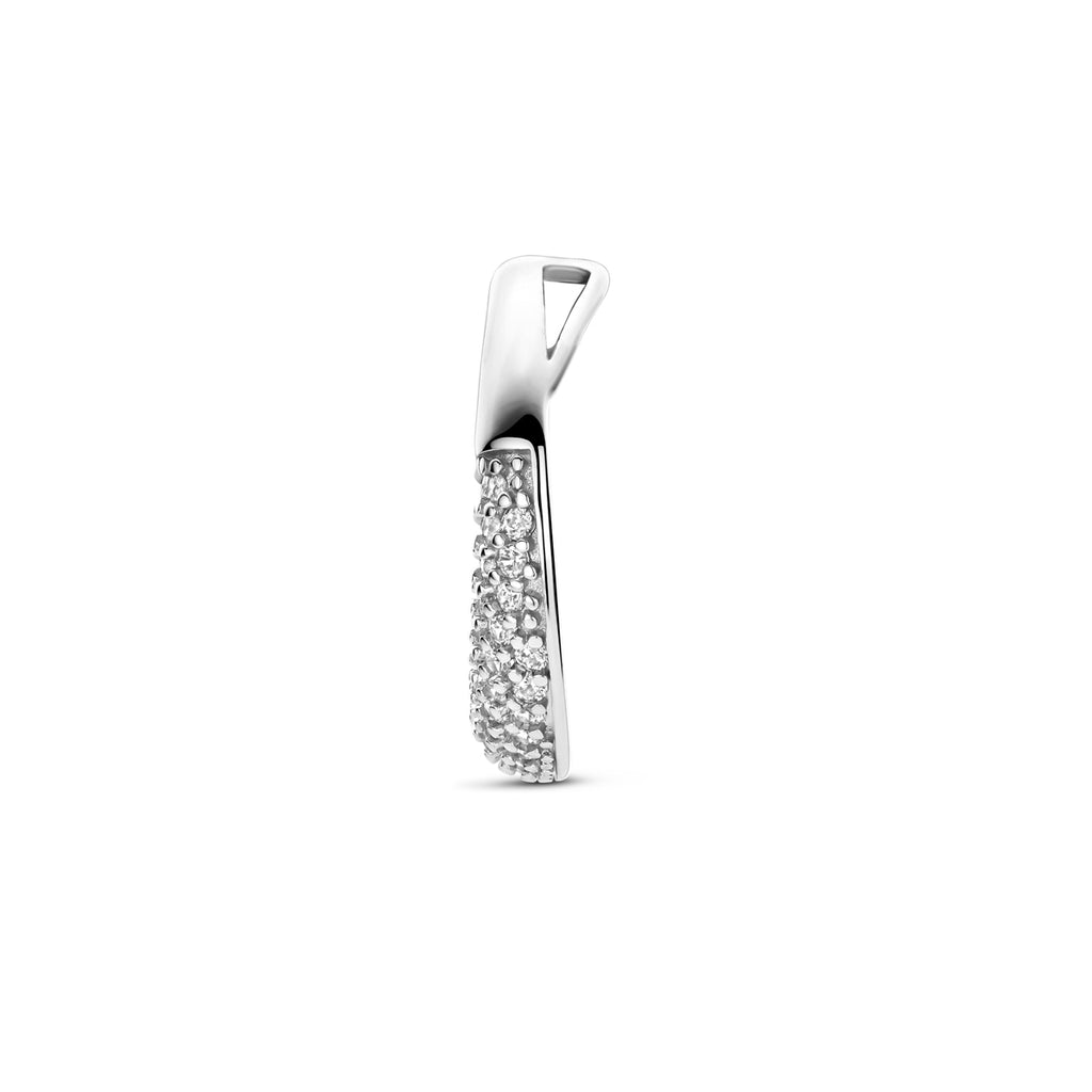 hanger zirkonia 18,5 mm zilver gerhodineerd