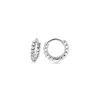 klapoorringen 11 mm zilver gerhodineerd