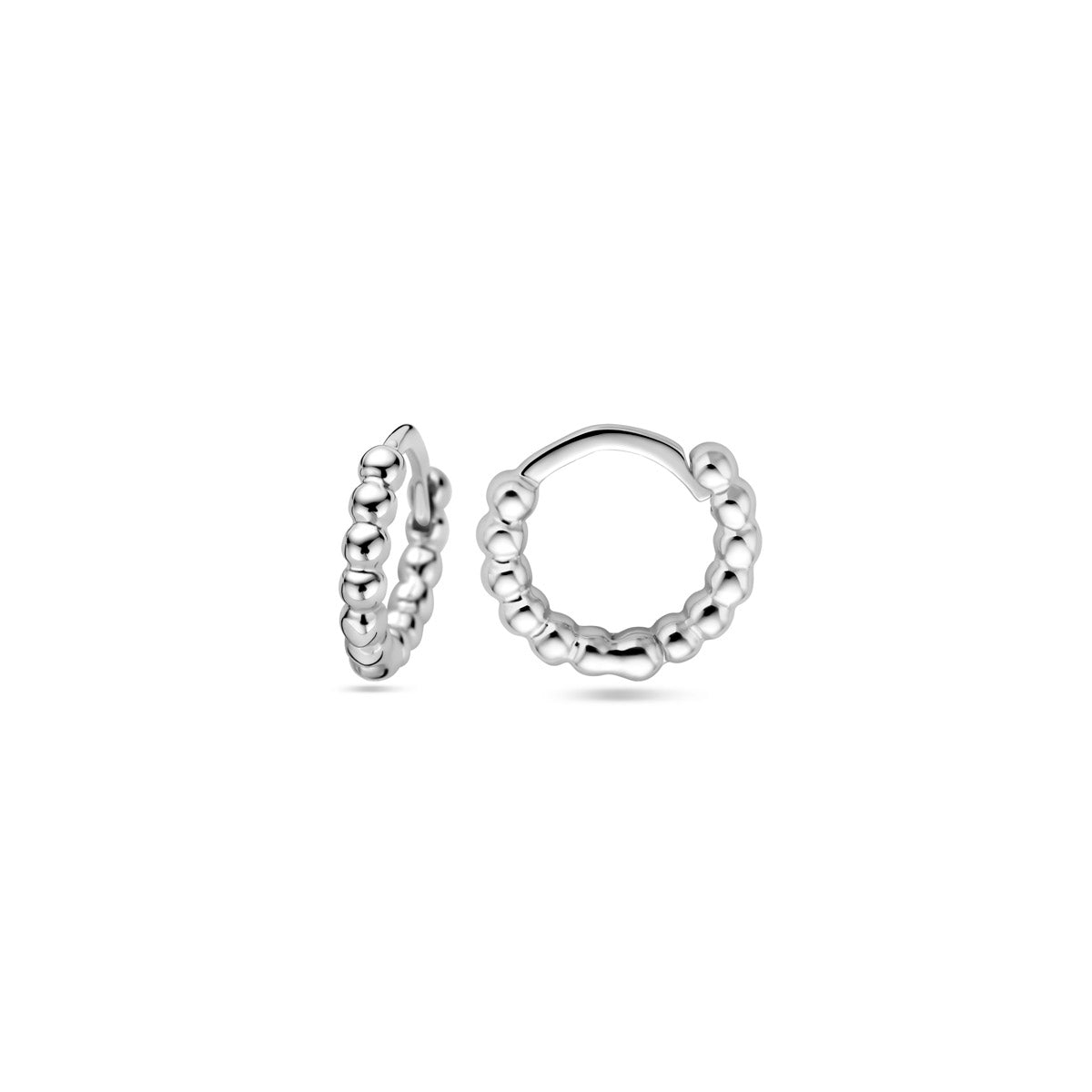 klapoorringen 11 mm zilver gerhodineerd