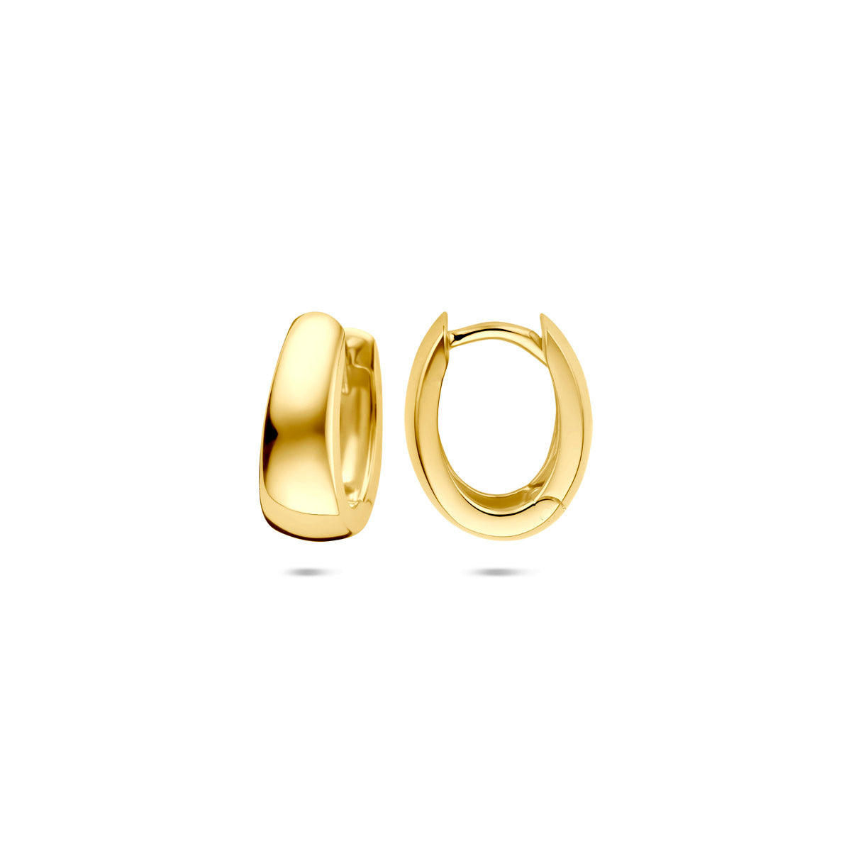 9k klapoorringen 12 mm 9K geel