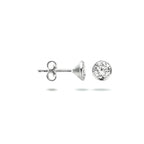 oorknoppen zirkonia zilver wit