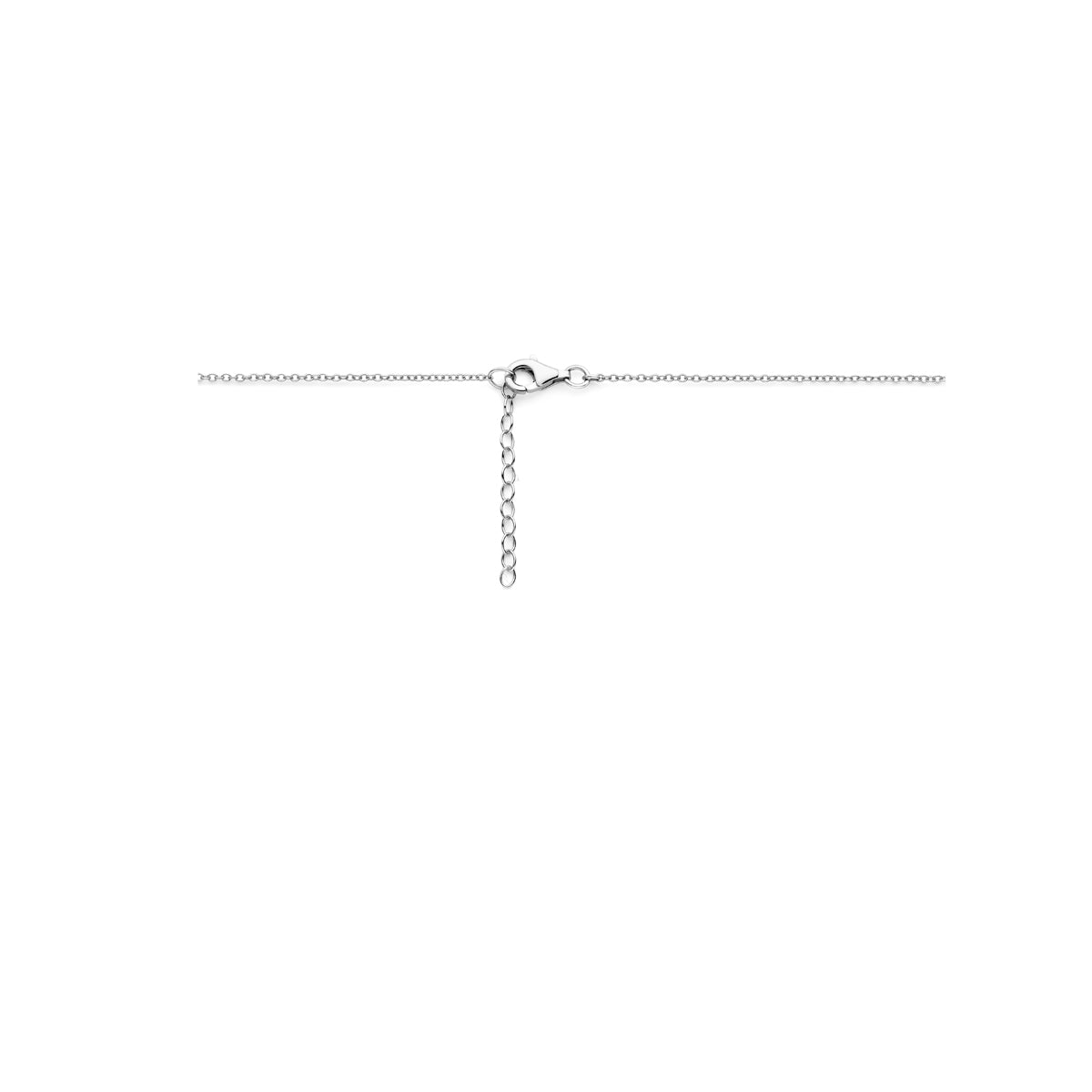 Hundepfoten-Halskette 36 + 3 cm Silber rhodiniert