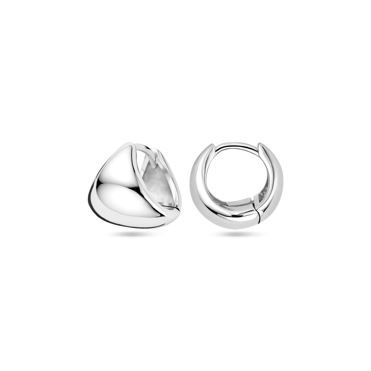 klapoorringen 11 mm zilver gerhodineerd