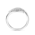 ring zirkonia poli/mat 8,5 mm zilver gerhodineerd