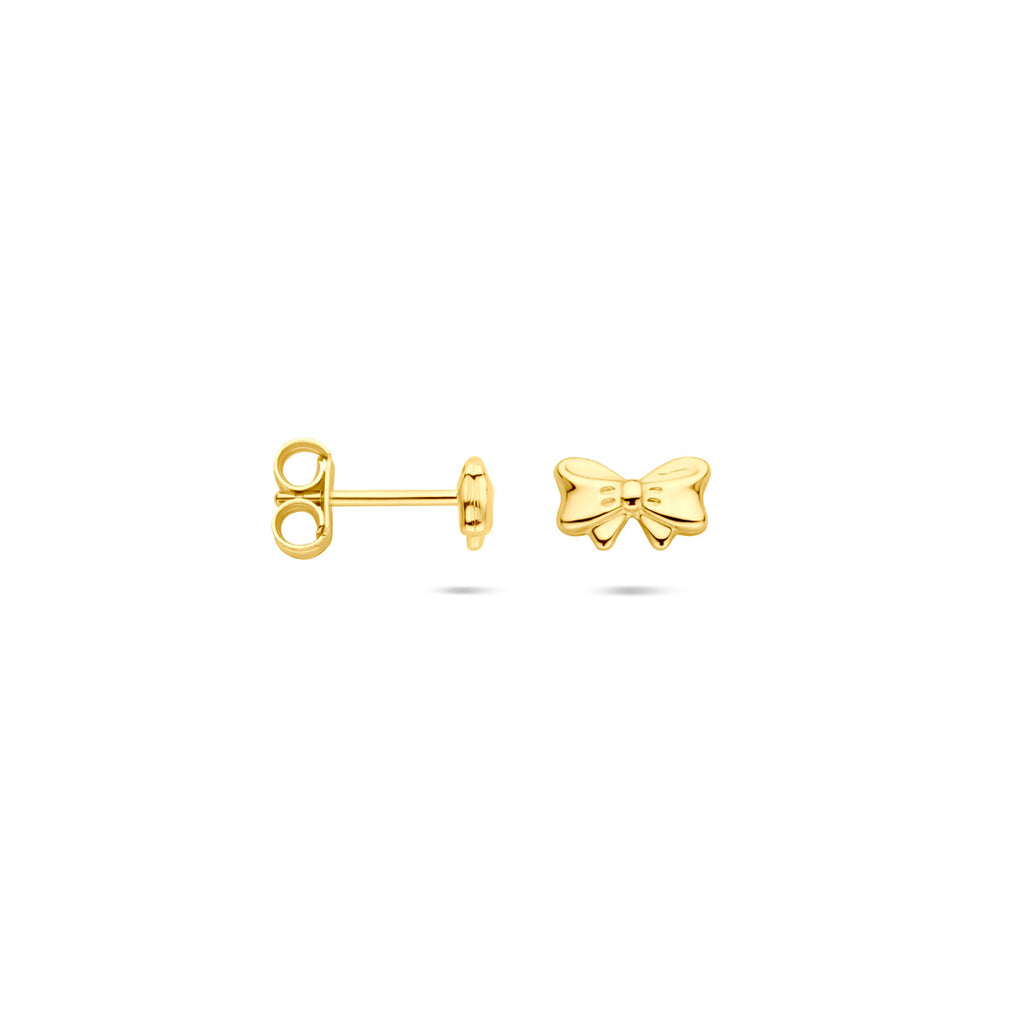 oorknoppen strik 5 mm 14K geelgoud