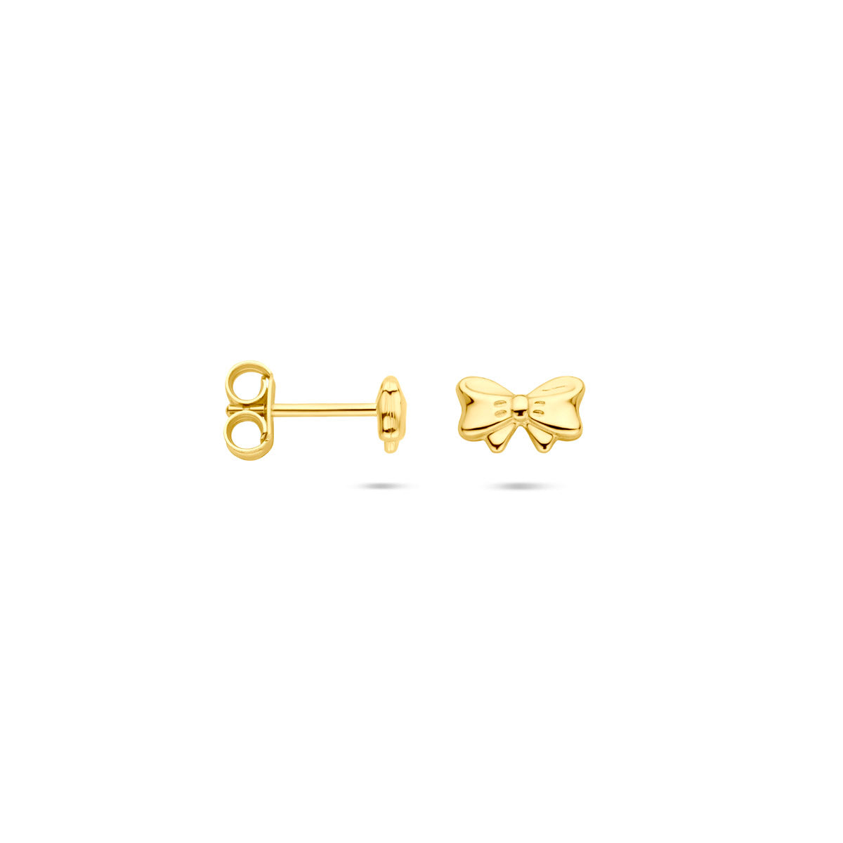 oorknoppen strik 5 mm 14K geelgoud