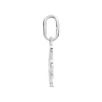 hanger klavertje 12 mm zilver gerhodineerd