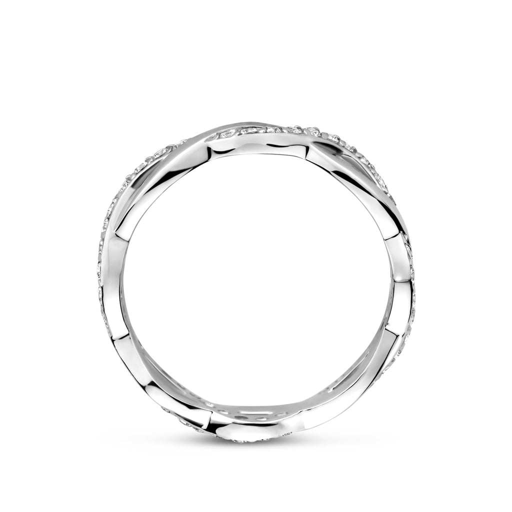 Ring Zirkonia Silber rhodiniert