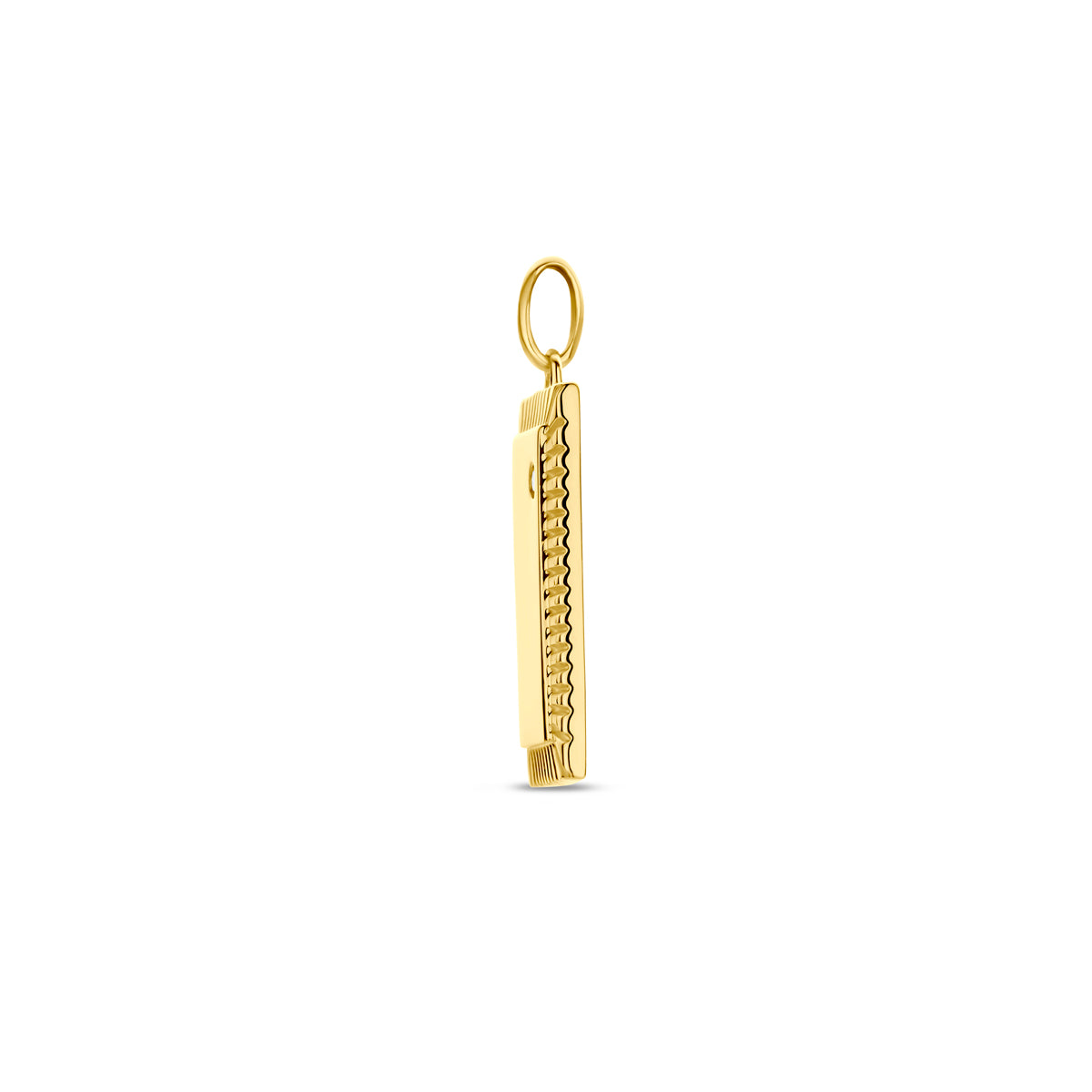 graveerhanger diamant 0.01ct h p 20 mm 14K geelgoud