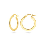 oorringen 21 mm 14K geelgoud