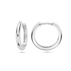 klapoorringen 2,5 mm half rond zilver gerhodineerd