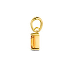 hanger met geboortesteen 9 mm 14K geelgoud