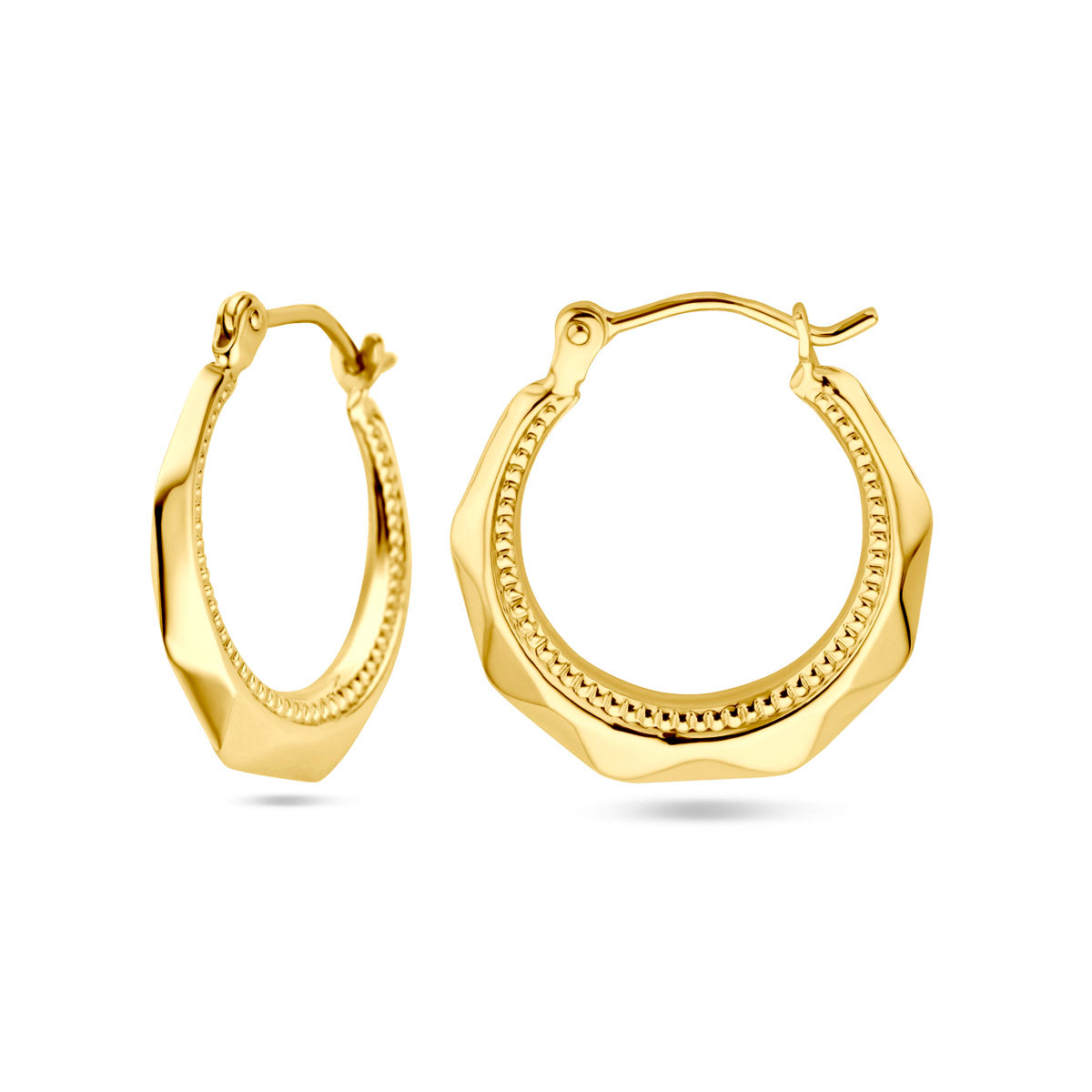 Ohrringe Lapide 20 mm 14K Gelbgold