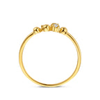 ring diamant 0.03ct h p 14K geelgoud