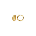 klapoorringen gevlochten 13 mm 14K geelgoud