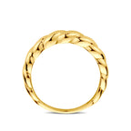 ring gedraaid 14K geelgoud - gedraaid