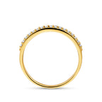 ring lab grown diamant 0.17ct g vs 14K geelgoud