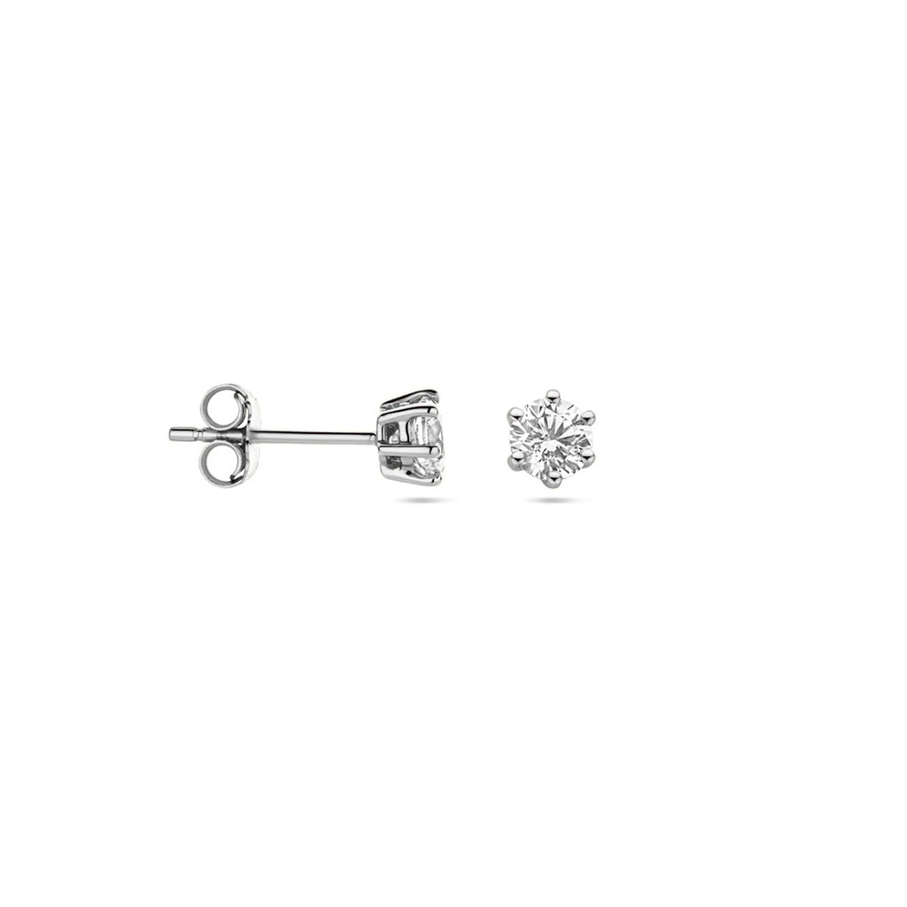 Ohrstecker Zirkonia 14K Weißgold
