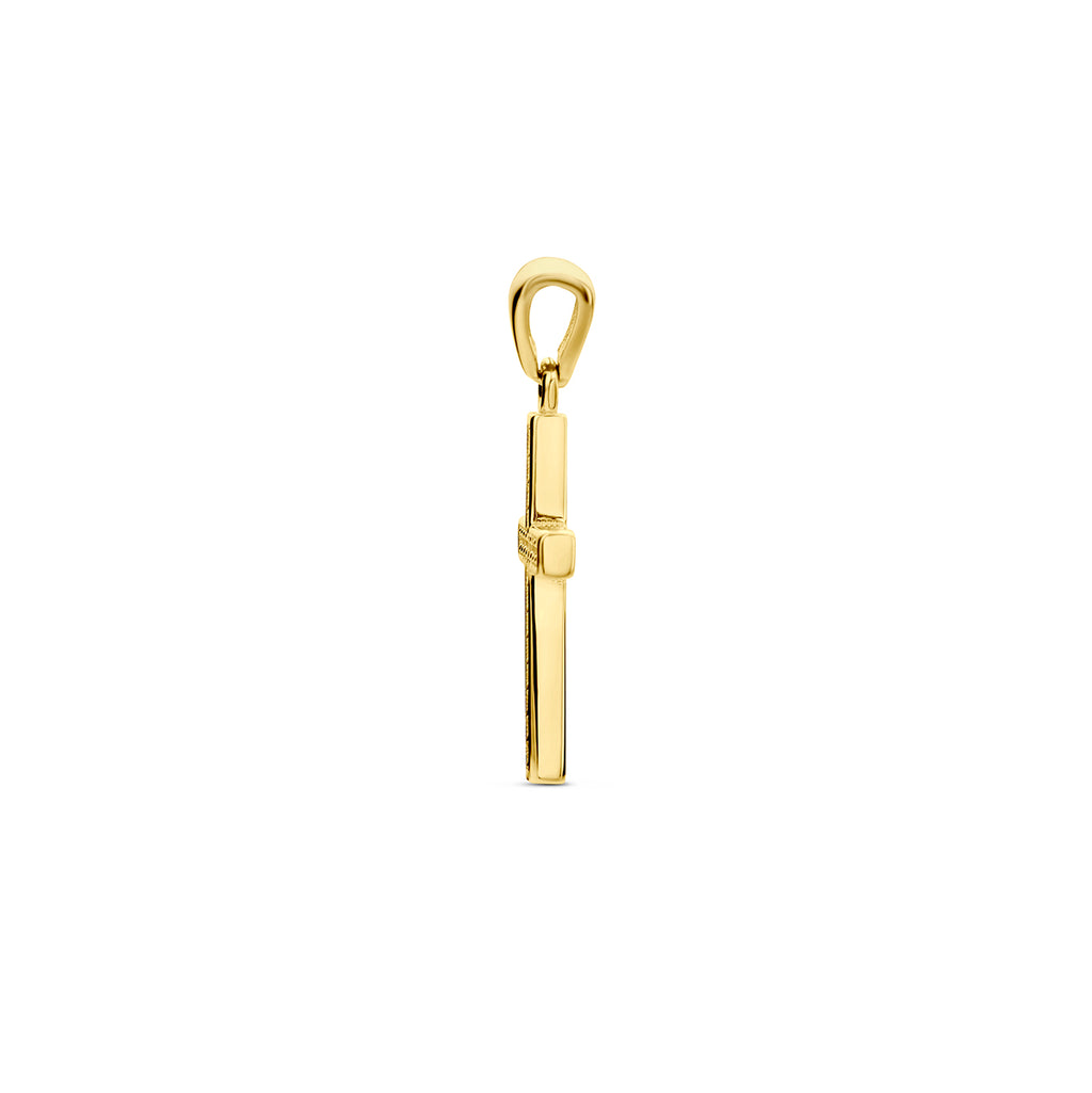 Anhänger Kreuz Zirkonia 14K Gelbgold