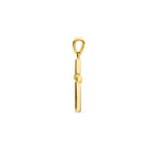 Anhänger Kreuz Zirkonia 14K Gelbgold