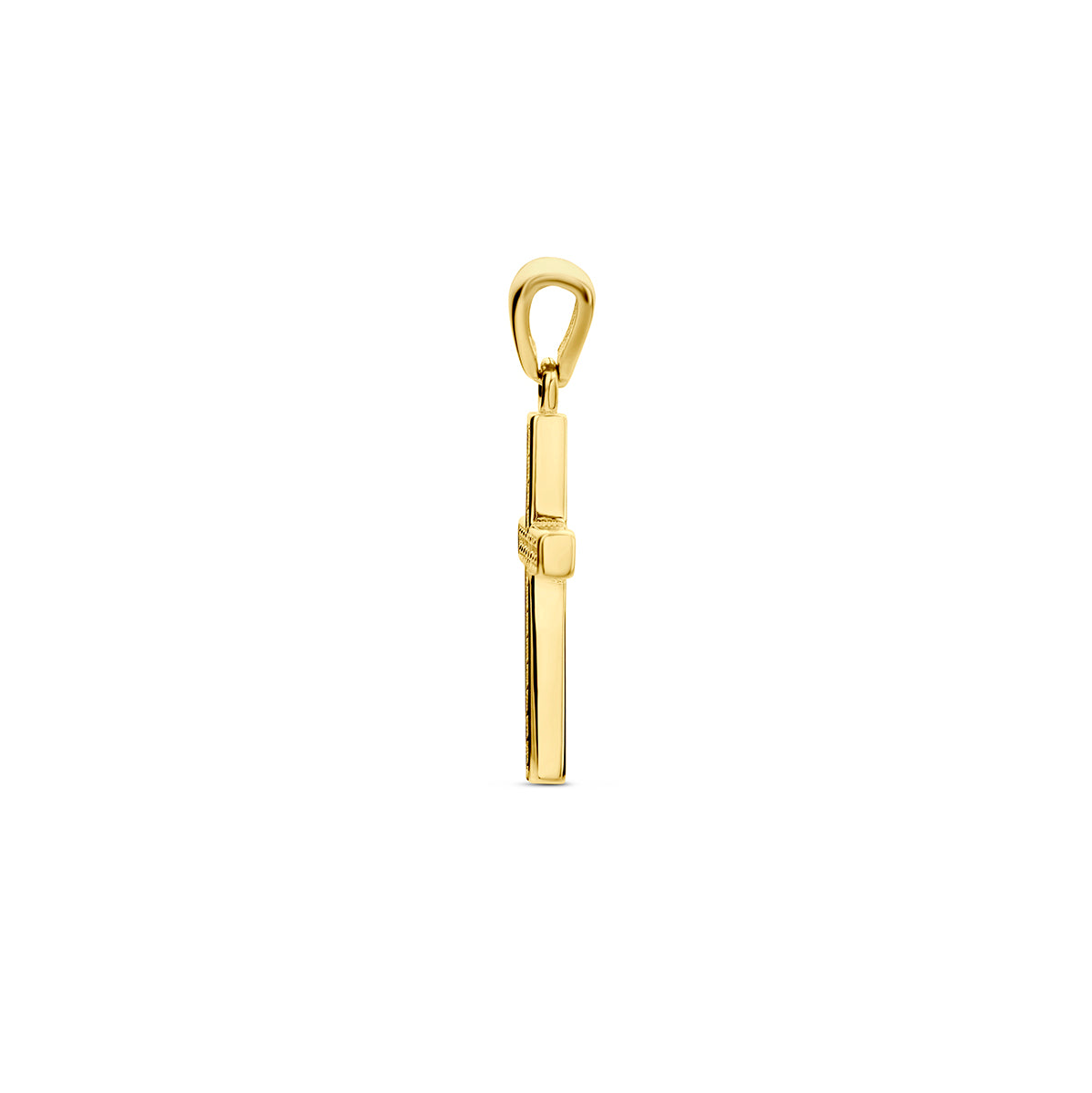 Anhänger Kreuz Zirkonia 14K Gelbgold