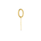 hanger kruis 7,5 mm 14K geelgoud