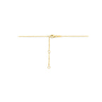 collier hartje zirkonia 40 - 42 - 44 cm 14K geelgoud