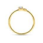 ring lab grown diamant 0.20ct h si 14K geelgoud