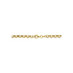 y-collier connector 46 cm 3 micron zilver verguld (geel)