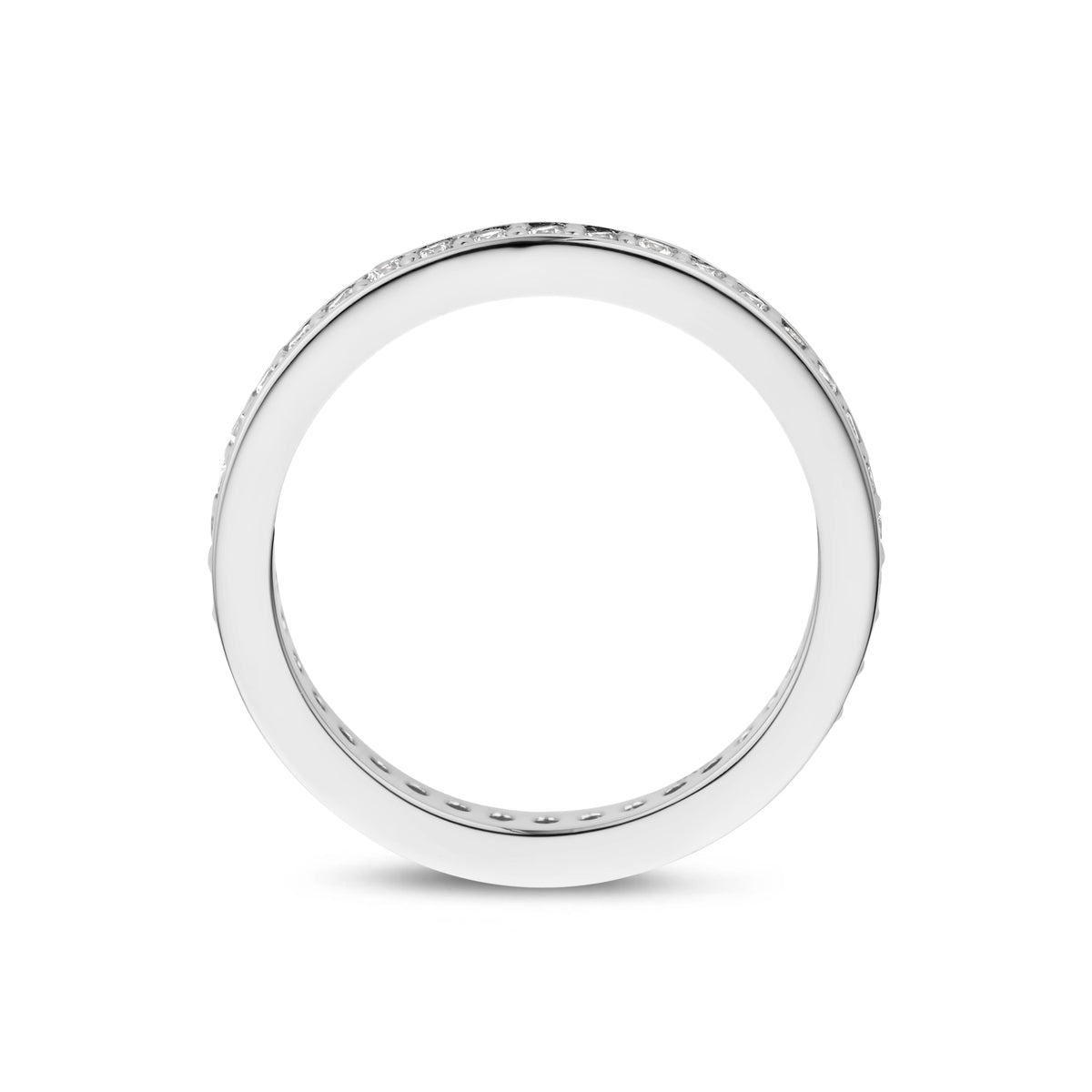 Ring Zirkonia Silber rhodiniert