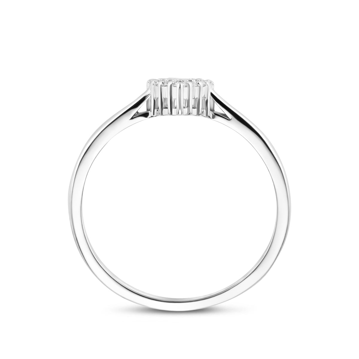 Ring Zirkonia Silber rhodiniert