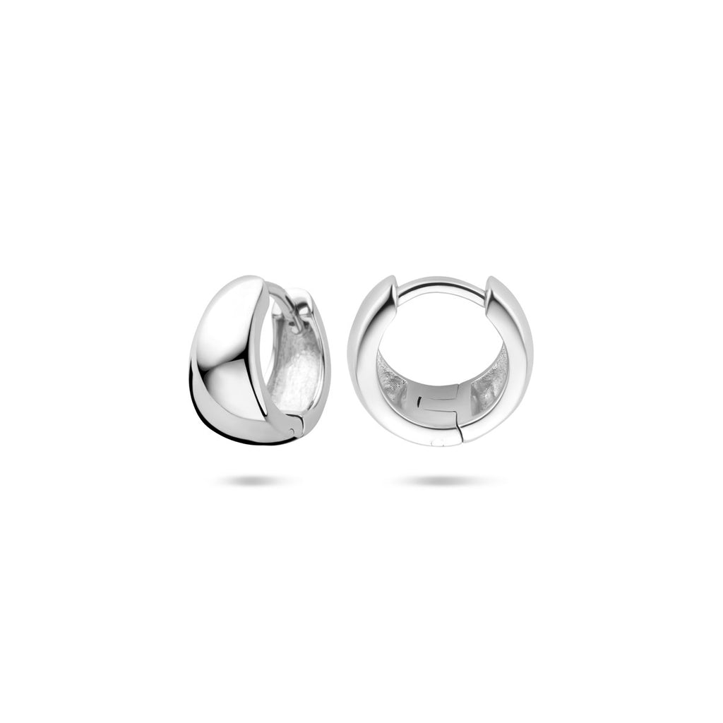 Klappohrringe 11 mm Silber rhodiniert