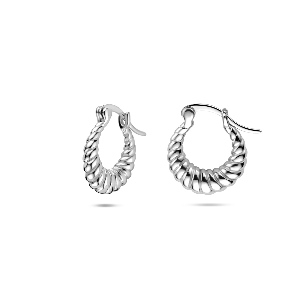oorringen 14,5 mm zilver gerhodineerd