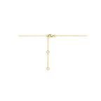 collier lab grown diamant 0.25ct g vs 41 - 43 - 45 cm 14K geelgoud