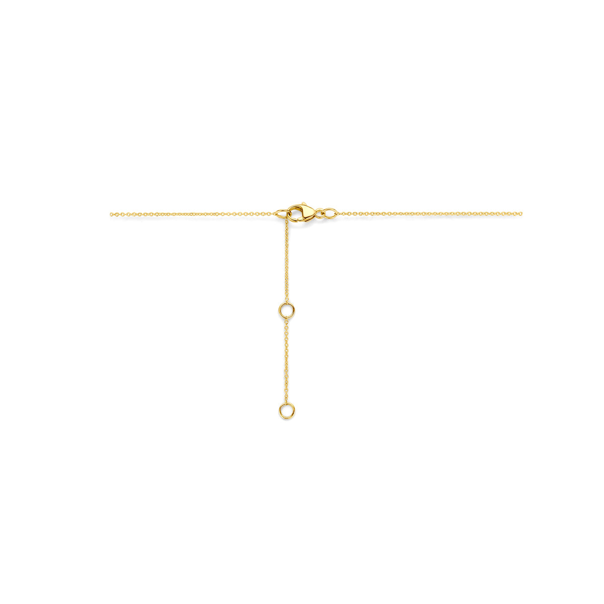 collier lab grown diamant 0.25ct g vs 41 - 43 - 45 cm 14K geelgoud