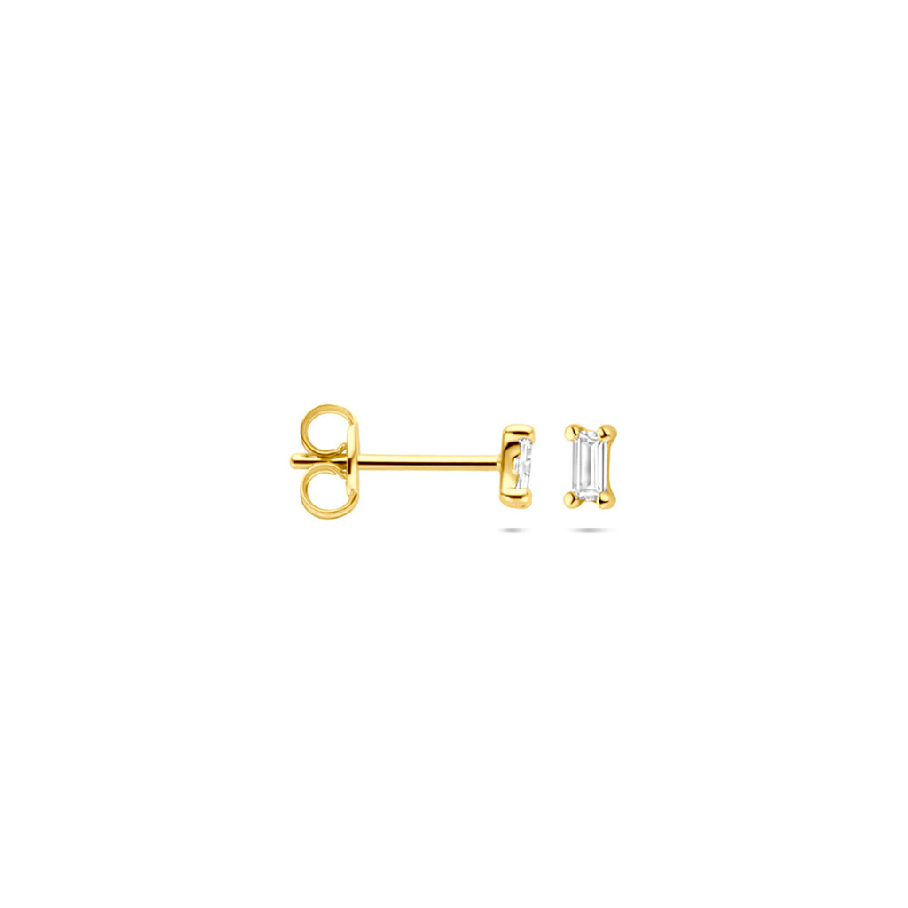 Ohrstecker Zirkonia 3,5 mm 14K Gelbgold