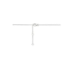 Halskette Love 41 - 43 - 45 cm rhodiniertes Silber