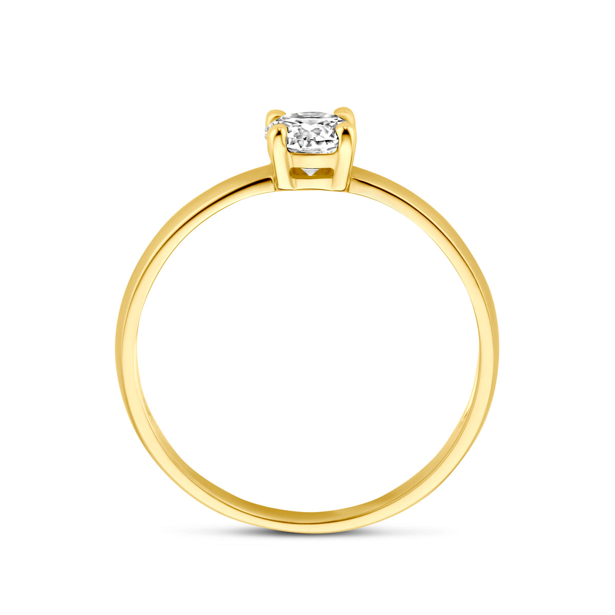 Ring Zirkonia 14K Gelbgold