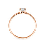 ring zirkonia 14K roségoud