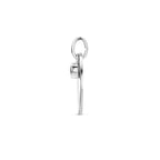 graveerhanger poli/mat zirkonia 14 mm zilver gerhodineerd