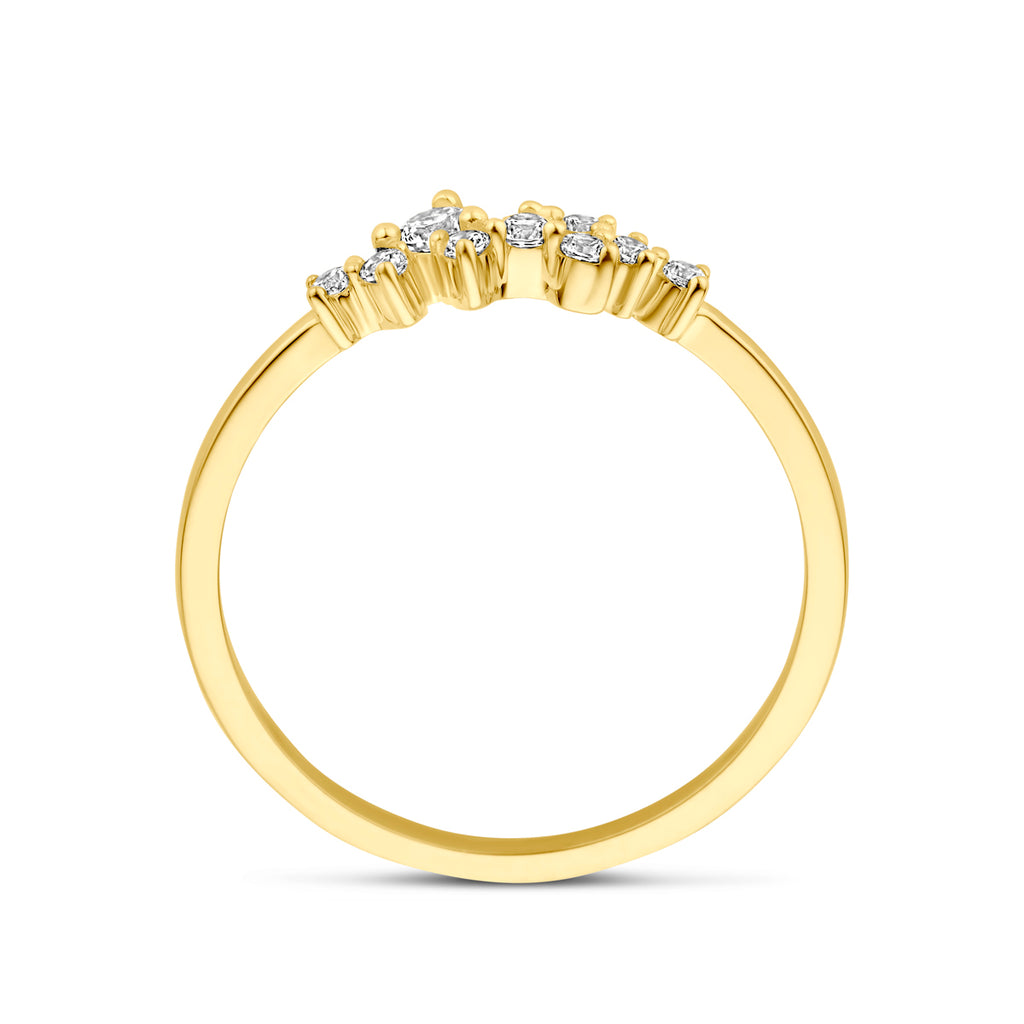 9K Ring Zirkonia 9K Gelb