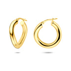 Ohrringe 23 mm 1 Mikron silbervergoldet (gelb)