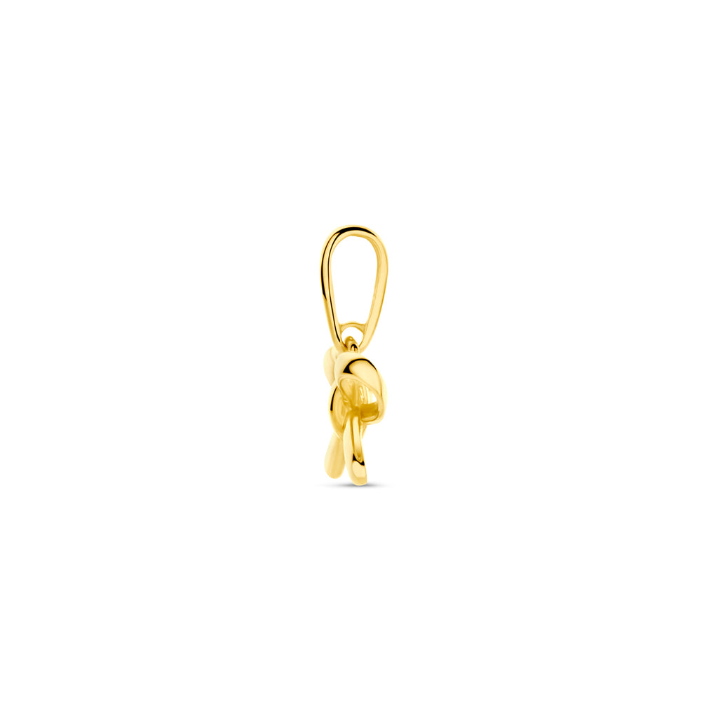 hanger strik 12 mm 14K geelgoud