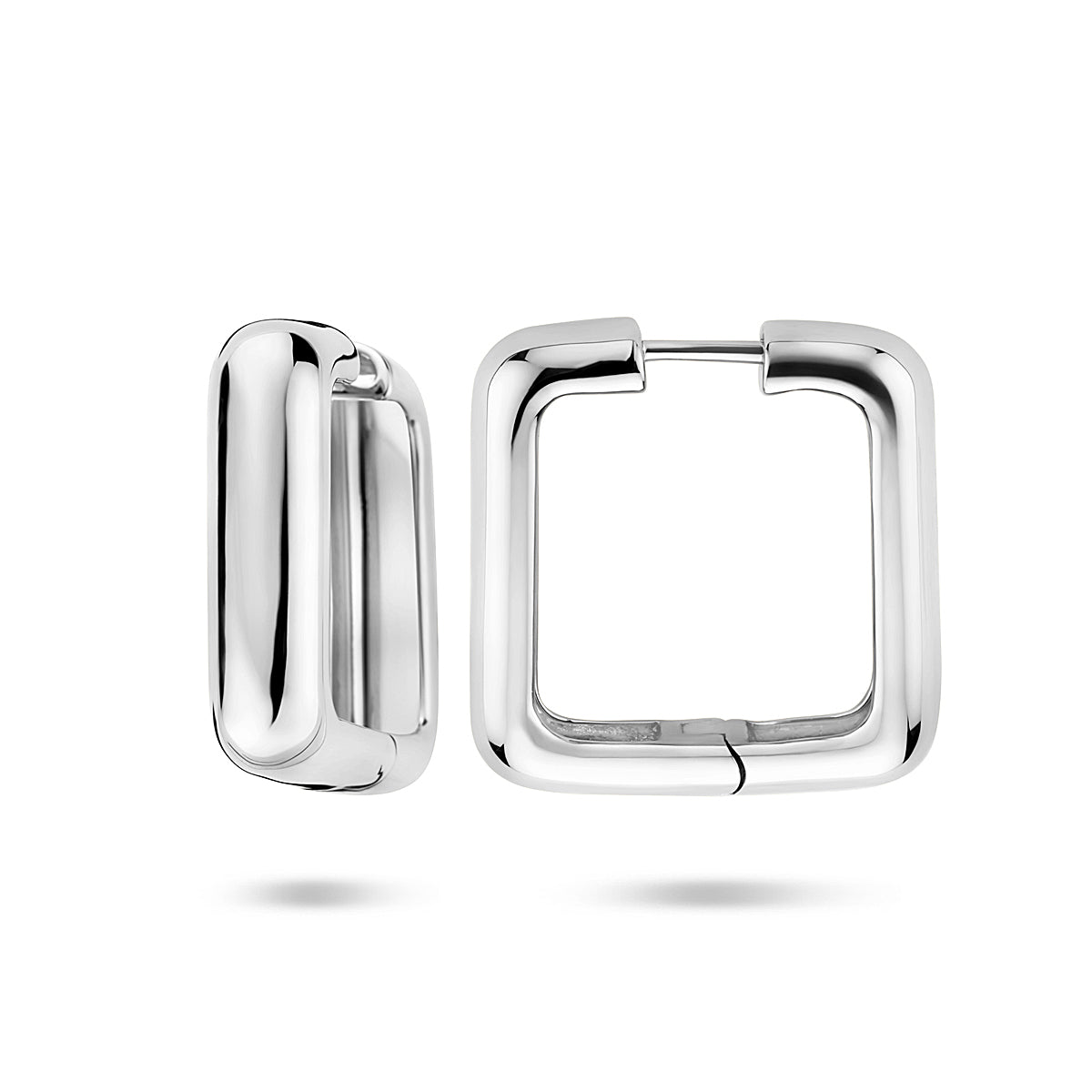 klapoorringen 25 mm zilver gerhodineerd
