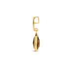 Anhänger Rauchquarz 12,5 mm 14K Gelbgold