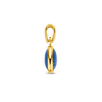 hanger blauw kwarts 14K geelgoud