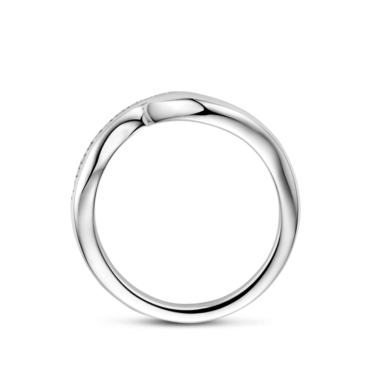 ring zirkonia zilver gerhodineerd
