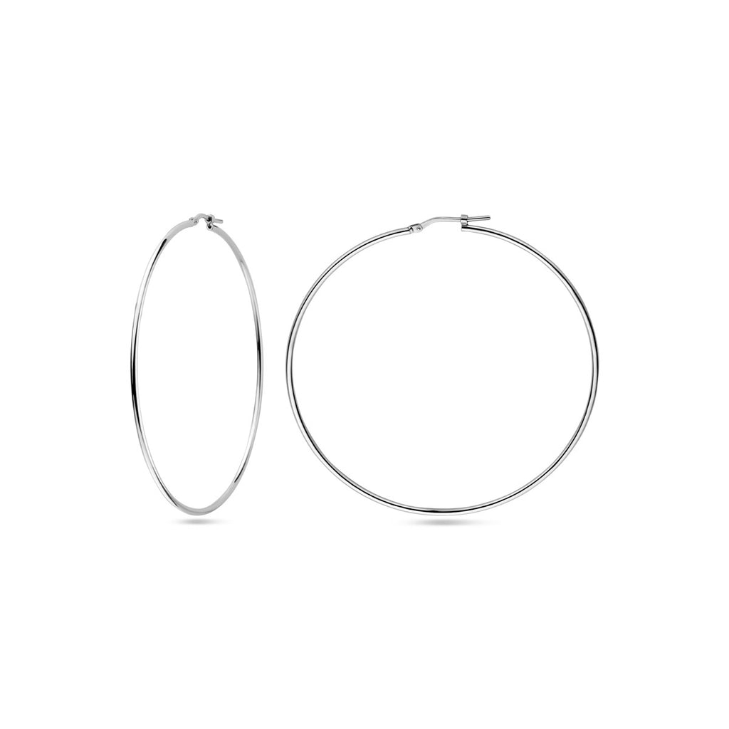 oorringen ronde buis 1,5 mm zilver gerhodineerd