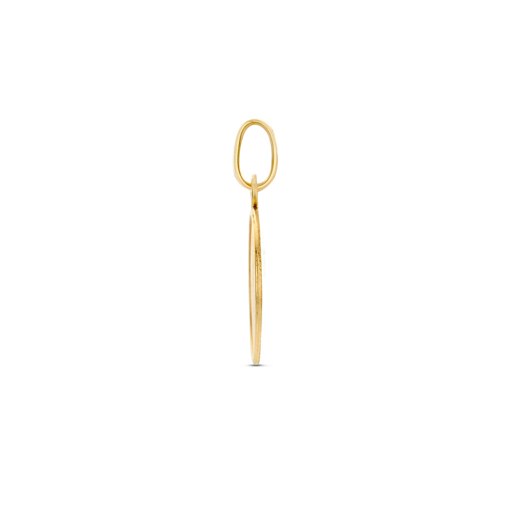 graveerhanger 18 mm 14K geelgoud